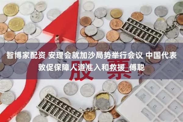 智博家配资 安理会就加沙局势举行会议 中国代表敦促保障人道准入和救援_傅聪